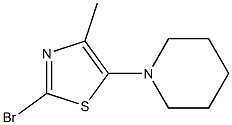 2-BROMO-5-(PIPERIDIN-1-YL)METHYL-THIAZOLE Struktur