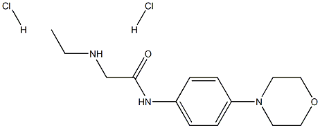 2-(ETHYLAMINO)-N-(4-MORPHOLIN-4-YLPHENYL)ACETAMIDE DIHYDROCHLORIDE Struktur