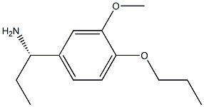 (1S)-1-(3-METHOXY-4-PROPOXYPHENYL)PROPYLAMINE Struktur