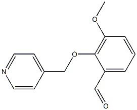 3-METHOXY-2-(PYRIDIN-4-YLMETHOXY)BENZALDEHYDE Struktur