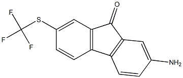 2-AMINO-7-[(TRIFLUOROMETHYL)THIO]-9H-FLUOREN-9-ONE Struktur