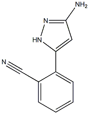 2-(3-AMINO-1H-PYRAZOL-5-YL)-BENZONITRILE Struktur