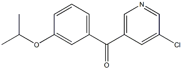 3-CHLORO-5-(3-ISOPROPOXYBENZOYL)PYRIDINE Struktur