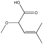 2-METHOXY-4-METHYL-3-PENTENOIC ACID Struktur