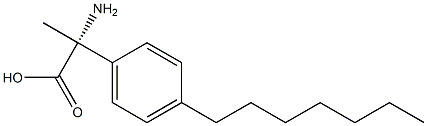 (2R)-2-AMINO-2-(4-HEPTYLPHENYL)PROPANOIC ACID Struktur