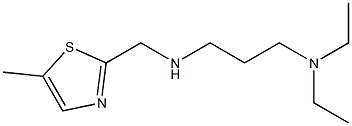 N,N-DIETHYL-N'-(5-METHYL-THIAZOL-2-YLMETHYL)-PROPANE-1,3-DIAMINE Struktur