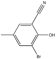 3-BROMO-2-HYDROXY-5-METHYL-BENZONITRILE Struktur