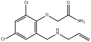 2-(2-((ALLYLAMINO)METHYL)-4,6-DICHLOROPHENOXY)ACETAMIDE Struktur