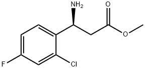 METHYL (3S)-3-AMINO-3-(2-CHLORO-4-FLUOROPHENYL)PROPANOATE Struktur