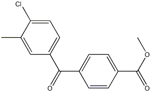 METHYL 4-(4-CHLORO-3-METHYLBENZOYL)BENZOATE Struktur