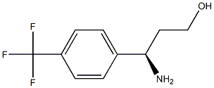 (R)-3-AMINO-3-(4-TRIFLUOROMETHYL-PHENYL)-PROPAN-1-OL Struktur