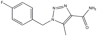 1-(4-FLUORO-BENZYL)-5-METHYL-1H-[1,2,3]TRIAZOLE-4-CARBOXYLIC ACID AMIDE Struktur