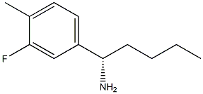 (1S)-1-(3-FLUORO-4-METHYLPHENYL)PENTYLAMINE Struktur