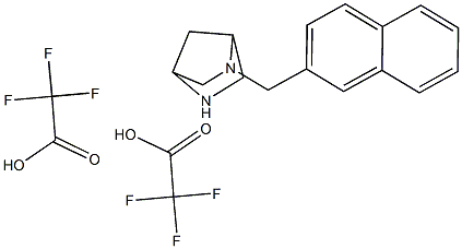 2-NAPHTHALEN-2-YL-METHYL-2,5-DIAZABICYCLO[2.2.1]HEPTANE DITRIFLUOROACETATE Struktur