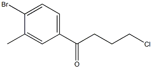 1-(4-BROMO-3-METHYLPHENYL)-4-CHLORO-1-OXOBUTANE Struktur