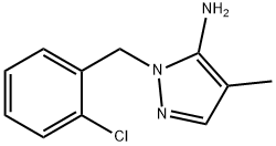 2-(2-CHLORO-BENZYL)-4-METHYL-2H-PYRAZOL-3-YLAMINE Struktur