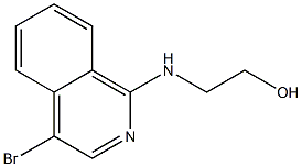 4-BROMO-1-(2-HYDROXYETHYL)AMINOISOQUINOLINE Struktur