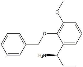 (1R)-1-[3-METHOXY-2-(PHENYLMETHOXY)PHENYL]PROPYLAMINE Struktur