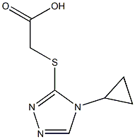 [(4-CYCLOPROPYL-4H-1,2,4-TRIAZOL-3-YL)THIO]ACETIC ACID Struktur