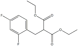 DIETHYL 2,4-DIFLUOROBENZYLMALONATE Struktur