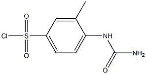 3-METHYL-4-UREIDO-BENZENESULFONYL CHLORIDE Struktur