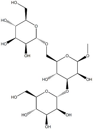 METHYL 3,6-DI-O-(ALPHA-D-MANNOPYRANOSYL)-BETA-D-MANNOPYRANOSIDE Struktur