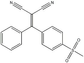 2-[(4-METHANESULFONYLPHENYL)-PHENYLMETHYLENE]MALONONITRILE Struktur