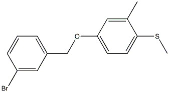 3-BROMOBENZYL-(3-METHYL-4-METHYLTHIOPHENYL)ETHER Struktur