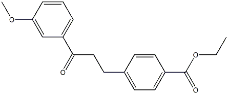 3-(4-CARBOETHOXYPHENYL)-3'-METHOXYPROPIOPHENONE Struktur