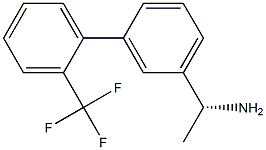 (1R)-1-(3-[2-(TRIFLUOROMETHYL)PHENYL]PHENYL)ETHYLAMINE Struktur