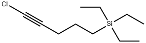 1-CHLORO-5-TRIETHYLSILYL-1-PENTYNE Struktur