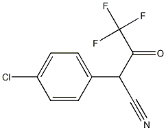 2-(4-CHLOROPHENYL)-4,4,4-TRIFLUORO-3-(OXO)BUTANENITRILE Struktur