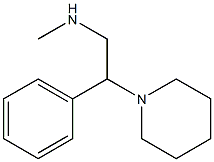 METHYL-(2-PHENYL-2-PIPERIDIN-1-YL-ETHYL)-AMINE Struktur