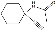 ACETAMIDE, N-(1-ETHYNYLCYCLOHEXYL)- Struktur