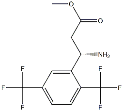 METHYL (3S)-3-AMINO-3-[2,5-BIS(TRIFLUOROMETHYL)PHENYL]PROPANOATE Struktur