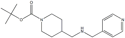 1-BOC-4-([(PYRIDIN-4-YLMETHYL)-AMINO]-METHYL)-PIPERIDINE Struktur