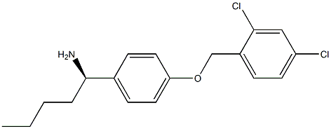 (1R)-1-(4-[(2,4-DICHLOROPHENYL)METHOXY]PHENYL)PENTYLAMINE Struktur