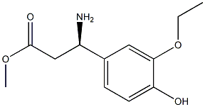 METHYL (3R)-3-AMINO-3-(3-ETHOXY-4-HYDROXYPHENYL)PROPANOATE Struktur