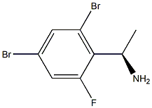 (1R)-1-(4,6-DIBROMO-2-FLUOROPHENYL)ETHYLAMINE Struktur