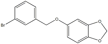 3-BROMOBENZYL-[3,4-(METHYLENEDIOXY)PHENYL]ETHER Struktur