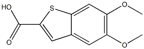 5,6-DIMETHOXYBENZOTHIOPHENE-2-CARBOXYLIC ACID Struktur