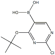 4-TERT-BUTOXY-2-CHLOROPYRIMIDIN-5-YLBORONIC ACID Struktur