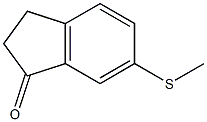 2,3-DIHYDRO-6-(METHYLTHIO)-1H-INDEN-1-ONE Struktur