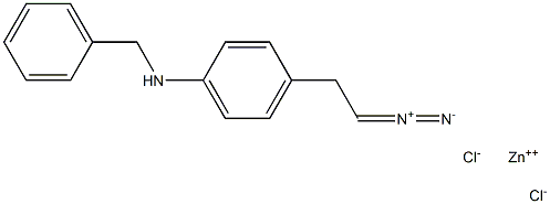 P-DIAZOETHYL-N-BENZYLANILINE ZINC CHLORIDE Struktur