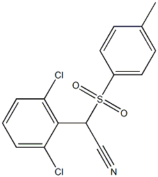 (2,6-DICHLOROPHENYL)[(4-METHYLPHENYL)SULFONYL]ACETONITRILE Struktur