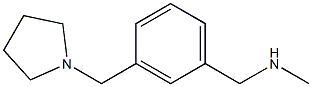 N-METHYL-3-(PYRROLIDIN-1-YLMETHYL)BENZYLAMINE Struktur