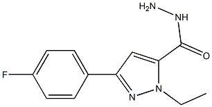 1-ETHYL-3-(4-FLUOROPHENYL)-1H-PYRAZOLE-5-CARBOHYDRAZIDE Struktur