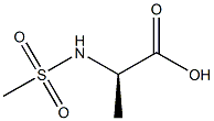 (2R)-2-[(METHYLSULFONYL)AMINO]PROPANOIC ACID Struktur