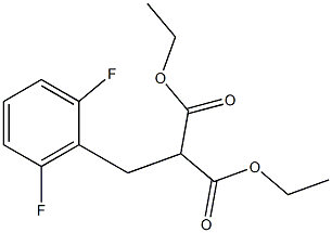 DIETHYL 2,6-DIFLUOROBENZYLMALONATE Struktur