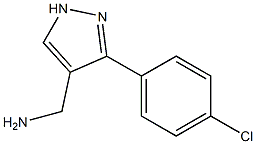 C-[3-(4-CHLORO-PHENYL)-1H-PYRAZOL-4-YL]-METHYLAMINE Struktur